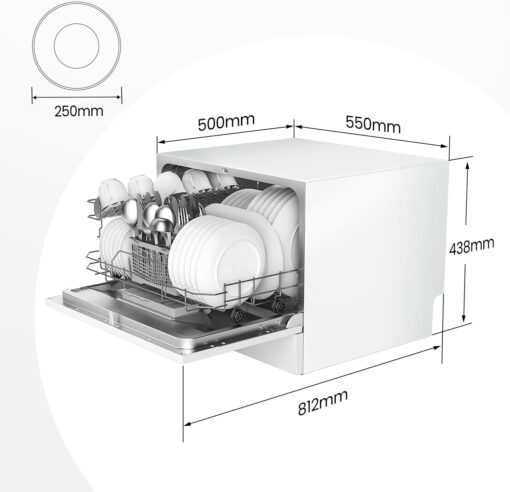 COMFEE' TD602E-W | Lave-vaisselle Compact 6 Couverts – Image 6