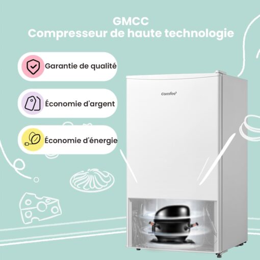 COMFEE' RCD93WH2(E) | Réfrigérateur Table Top 93L – Image 4