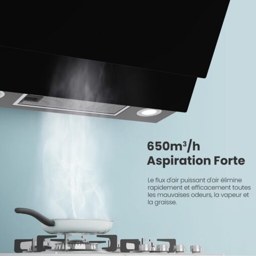 COMFEE' ANGJ72B | Hotte Aspirante Inclinée Premium A+++ 60cm – Image 5