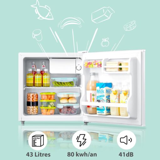 COMFEE' RCD50WH2(E) | Mini Réfrigérateur 43L avec Freezer – Image 3