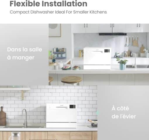 COMFEE' TD602E-W | Lave-vaisselle Compact 6 Couverts – Image 2