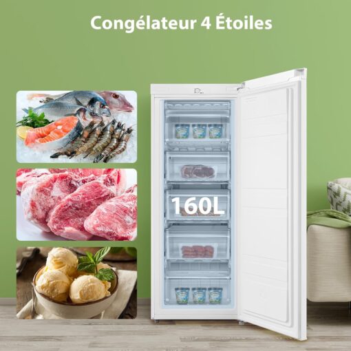 COMFEE' RCU160WH2(E) | Congélateur Armoire 160L – Image 8