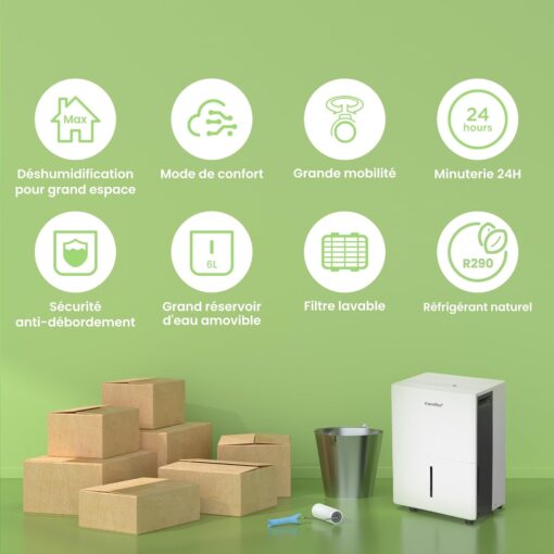 COMFEE' MDDPE-50DEN7 | Déshumidificateur Industriel 50L/jour – Image 2