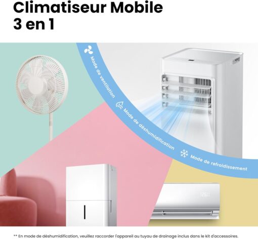 COMFEE Breezy Cool 2.6 | Climatiseur Mobile Connecté 9000 BTU – Image 2
