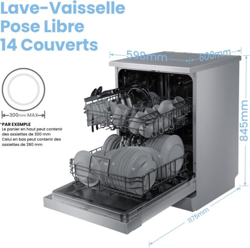 COMFEE' FD1435E-X | Lave-vaisselle 14 Couverts Ultra-Silencieux – Image 2